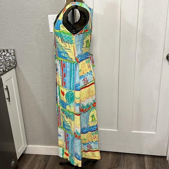 VTG JAMS WORLD RAYON DRESS SMALL - Picture 7 of 16